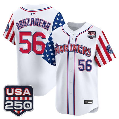 Men's Seattle Mariners "America250 Edition" Vapor Premier Limited Jersey - All Stitched