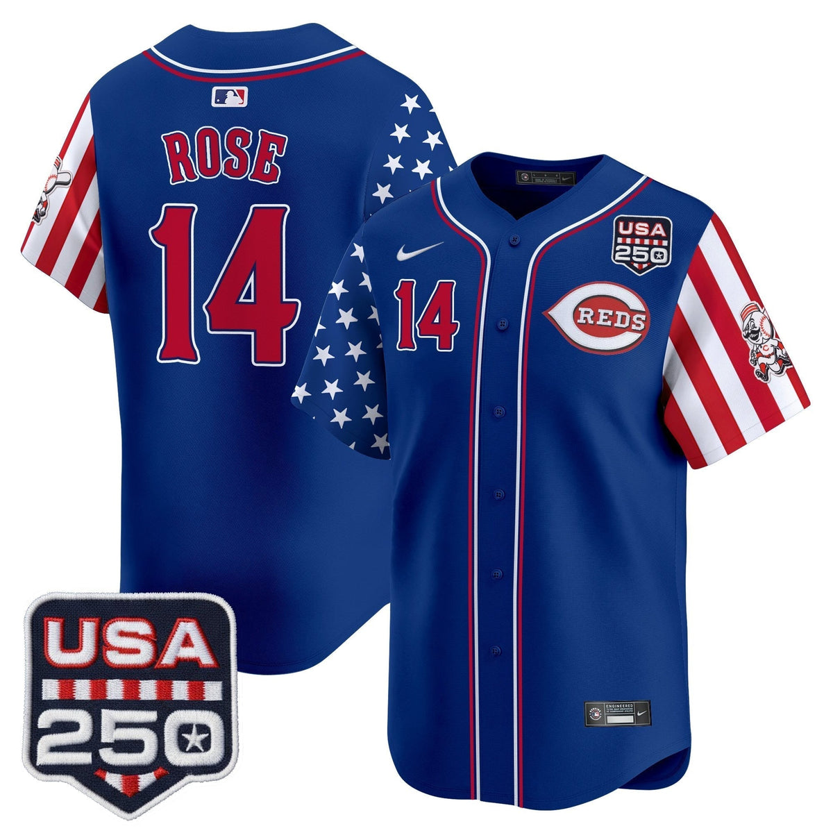 Men's Cincinnati Reds "America250 Edition" Vapor Premier Limited Jersey - All Stitched