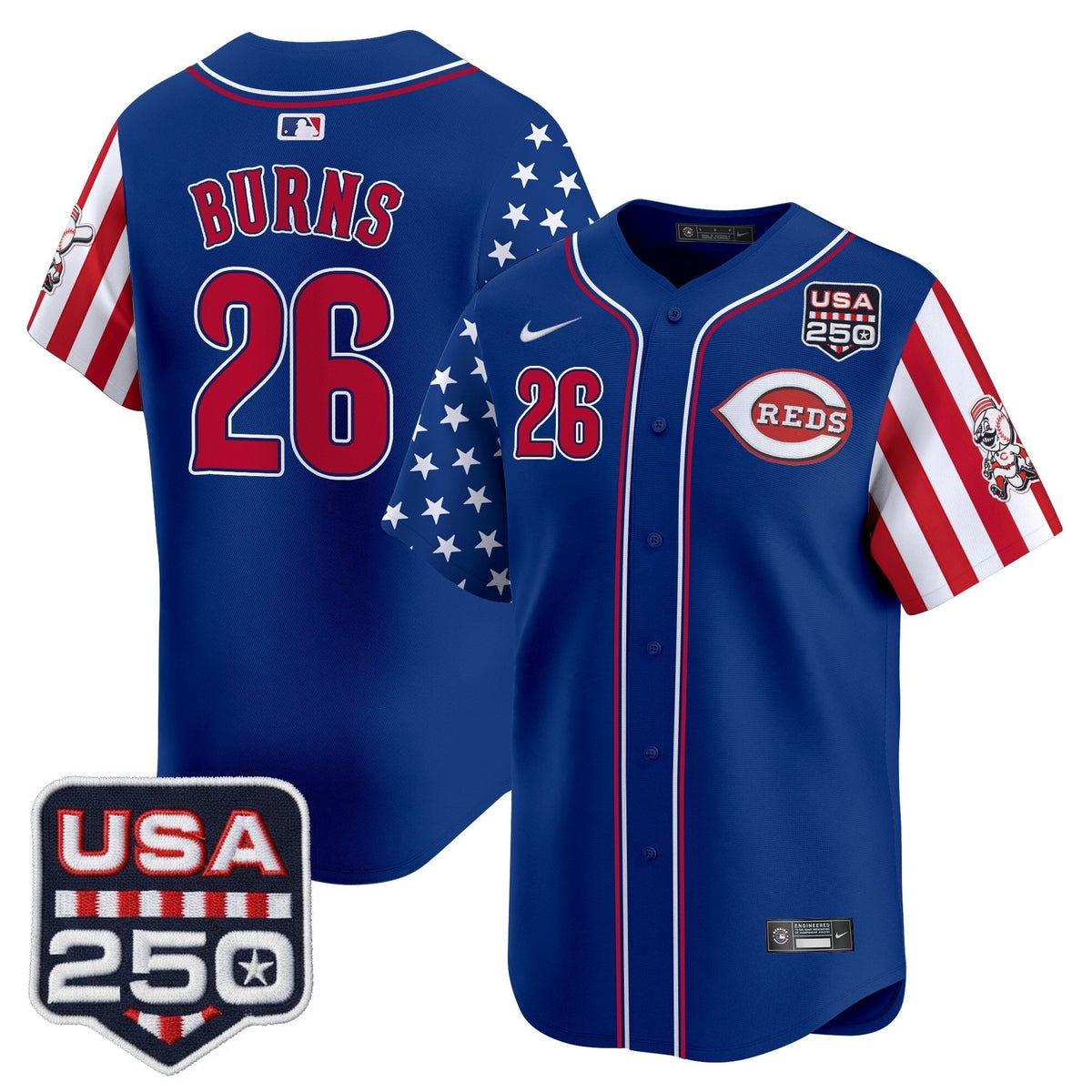 Men's Cincinnati Reds "America250 Edition" Vapor Premier Limited Jersey - All Stitched