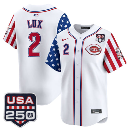Men's Cincinnati Reds "America250 Edition" Vapor Premier Limited Jersey - All Stitched