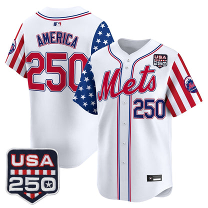 Men's New York Mets "America250 Edition" Vapor Premier Limited Jersey - All Stitched
