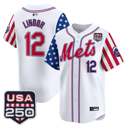 Men's New York Mets "America250 Edition" Vapor Premier Limited Jersey - All Stitched