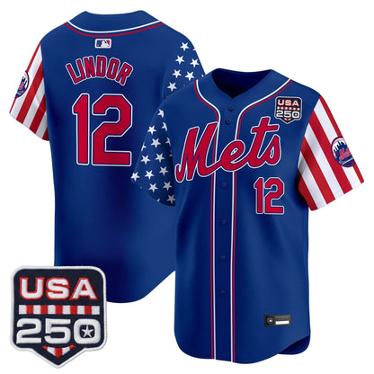 Men's New York Mets "America250 Edition" Vapor Premier Limited Jersey - All Stitched
