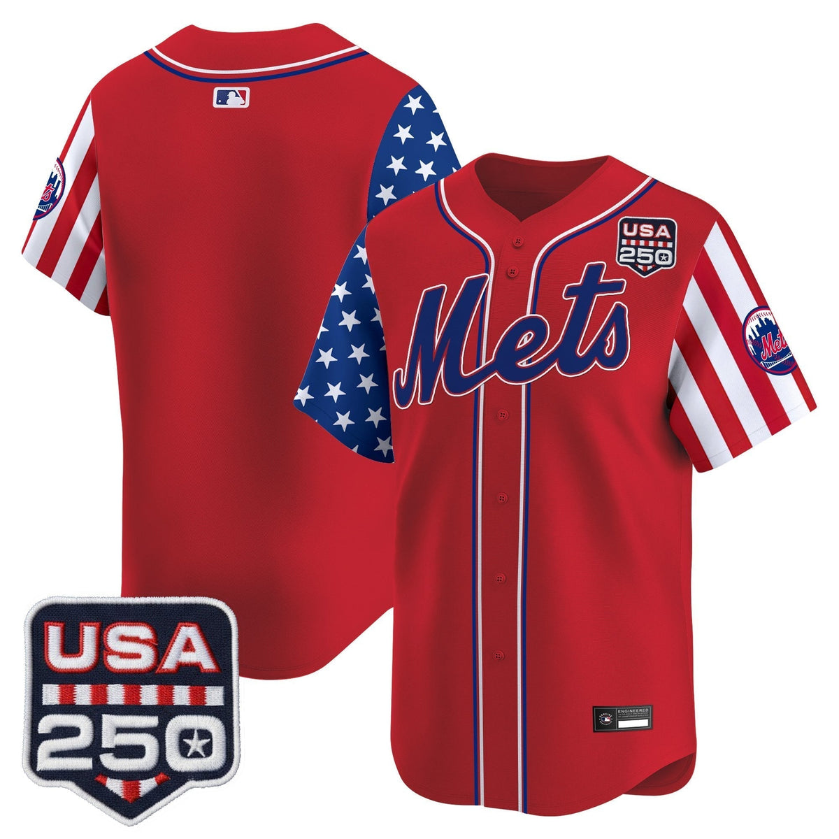 Men's New York Mets "America250 Edition" Vapor Premier Limited Jersey - All Stitched