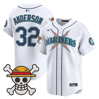 Men's Seattle Mariners x One Piece Vapor Premier Limited Jersey - Stitched