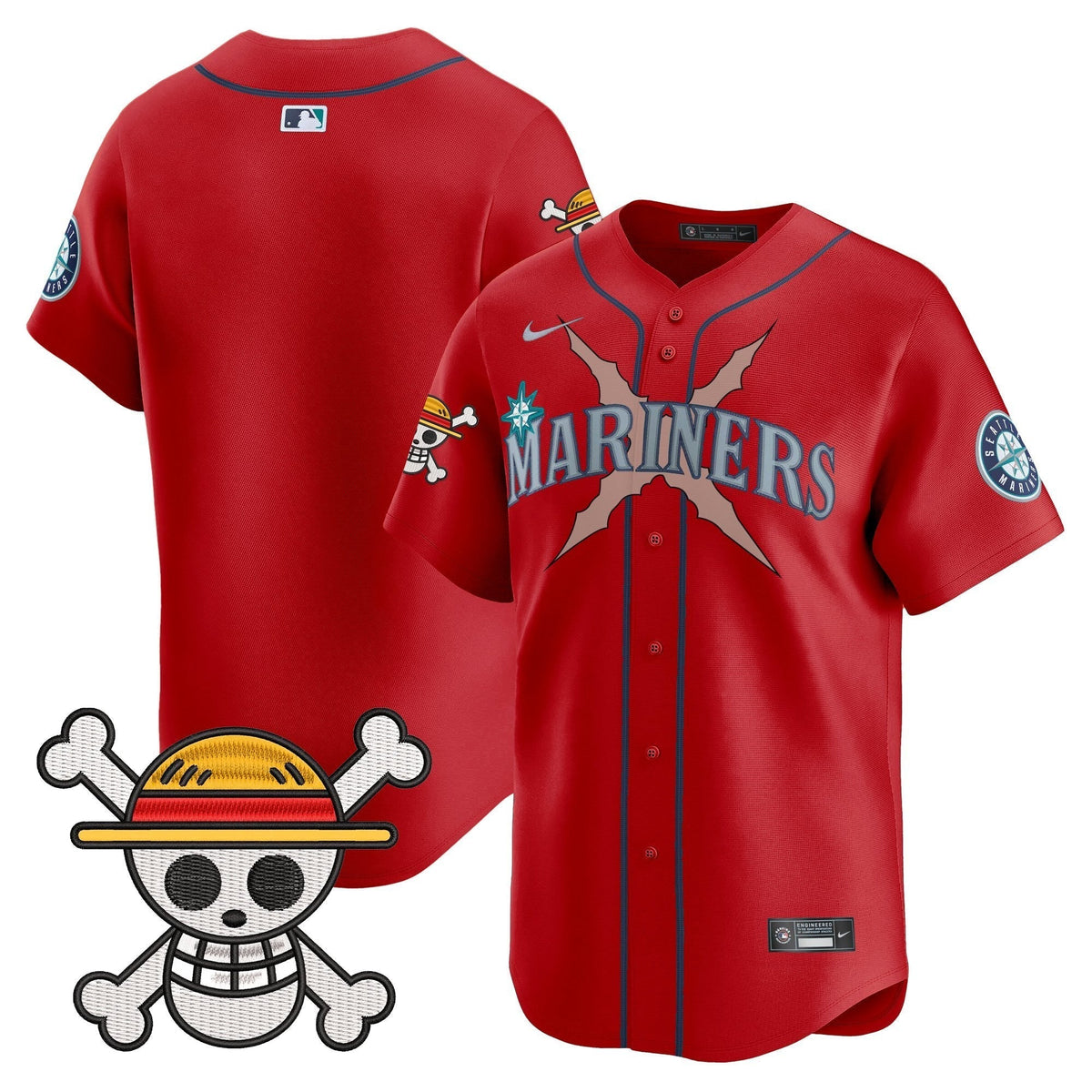 Men's Seattle Mariners x One Piece Vapor Premier Limited Jersey - Stitched