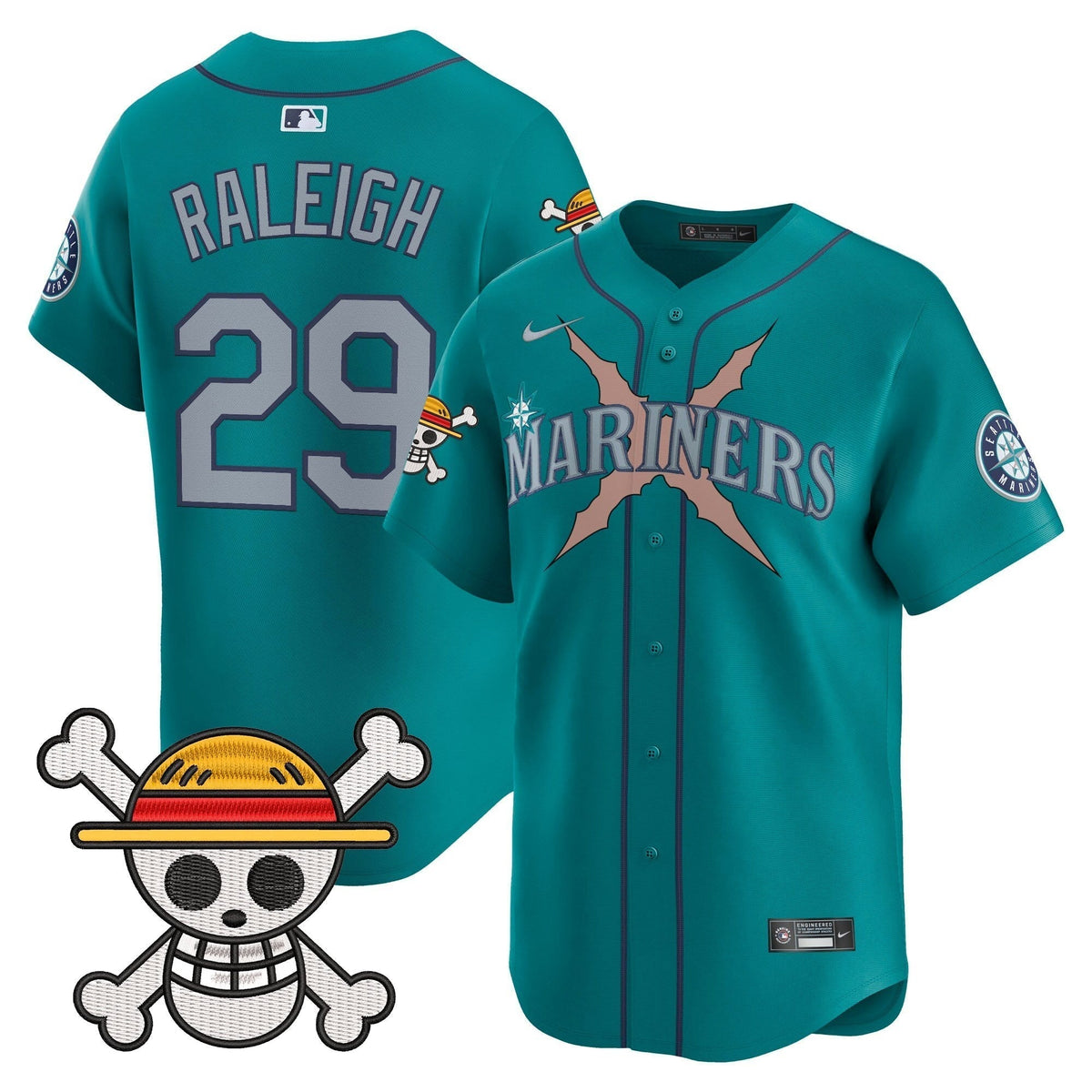 Men's Seattle Mariners x One Piece Vapor Premier Limited Jersey - Stitched