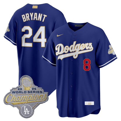 Men's Los Angeles Dodgers "Gold Collection" Premier Limited Jersey - All Stitched