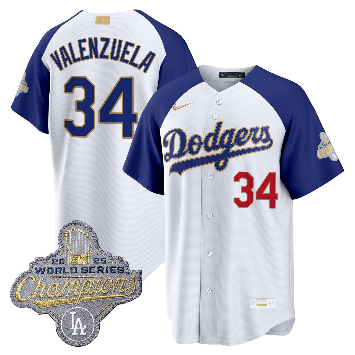 Men's Los Angeles Dodgers "Gold Collection" Premier Limited Jersey - All Stitched