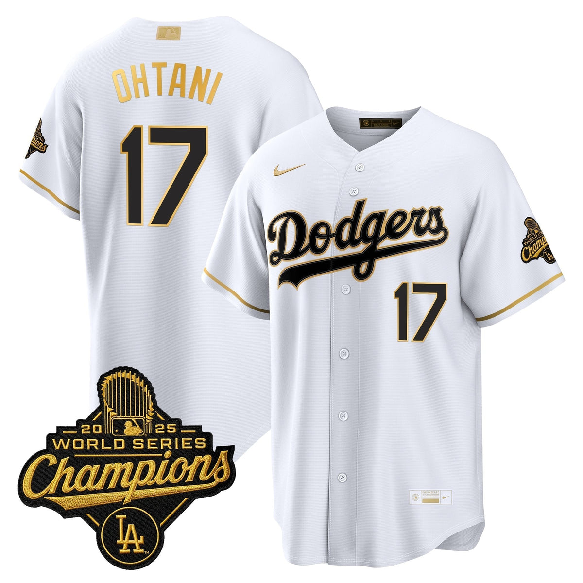 Men's Los Angeles Dodgers "Gold Collection" Premier Limited Jersey - All Stitched