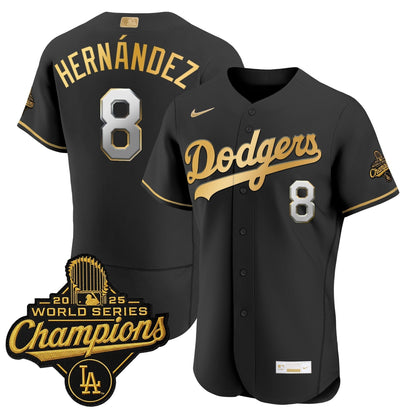 Men's Los Angeles Dodgers "Gold Collection" Premier Elite Jersey - All Stitched