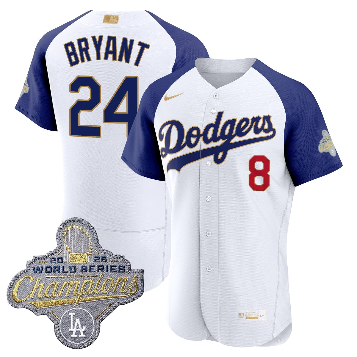 Men's Los Angeles Dodgers "Gold Collection" Premier Elite Jersey - All Stitched