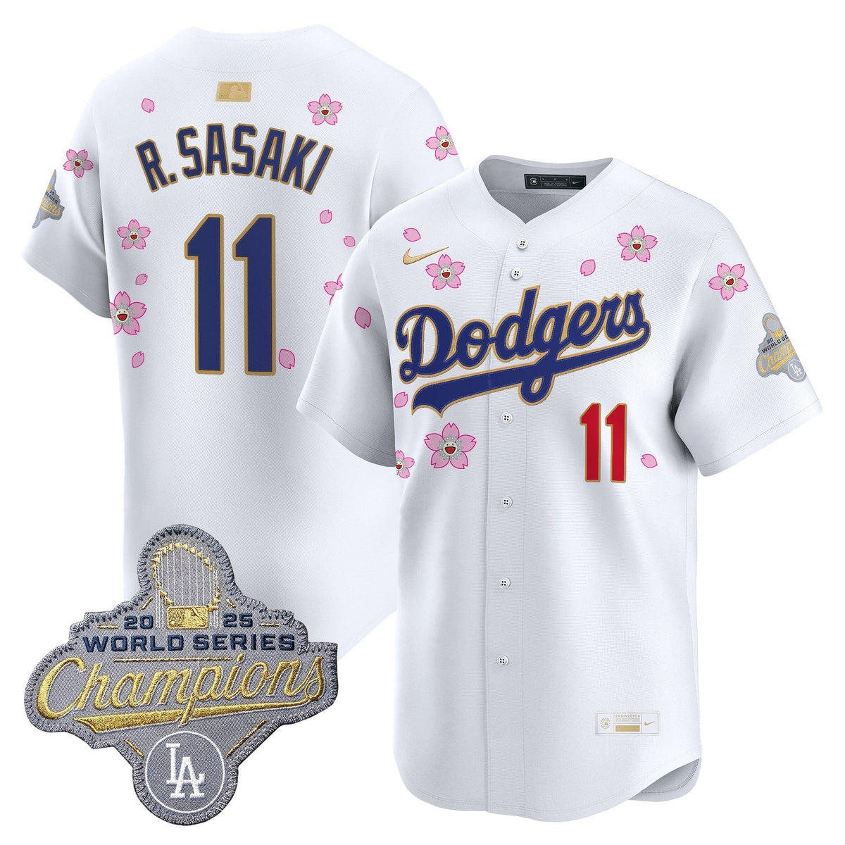 Men's Los Angeles Dodgers "Tokyo Series x Gold Collection" Vapor Premier Limited Jersey - All Stitched