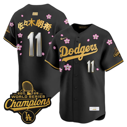 Men's Los Angeles Dodgers "Tokyo Series x Gold Collection" Vapor Premier Limited Jersey - All Stitched