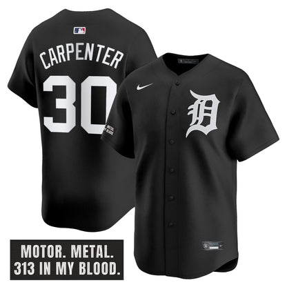 Men's Detroit Tigers 'Motor Gothic Edition' Vapor Premier Limited Jersey - All Stitched