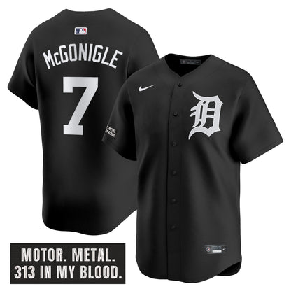 Men's Detroit Tigers 'Motor Gothic Edition' Vapor Premier Limited Jersey - All Stitched
