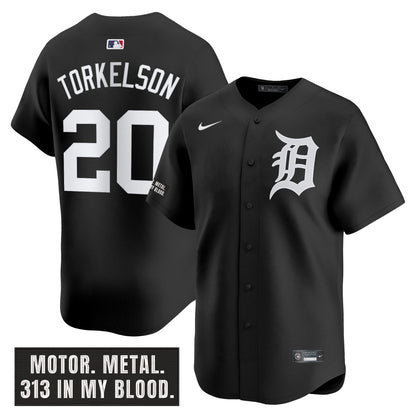 Men's Detroit Tigers 'Motor Gothic Edition' Vapor Premier Limited Jersey - All Stitched