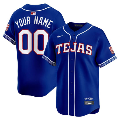 Texas Rangers 2026 City Connect Vapor Premier Limited Custom Jersey - All Stitched