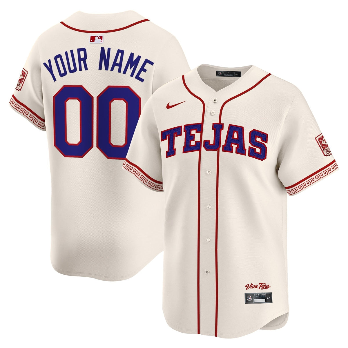 Texas Rangers 2026 City Connect Vapor Premier Limited Custom Jersey - All Stitched