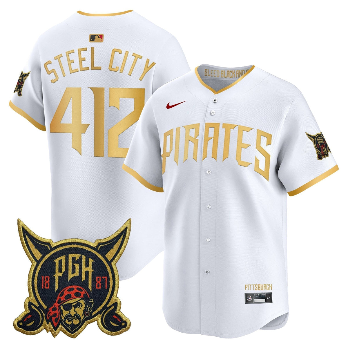Men's Pittsburgh Pirates 2026 City Connect Vapor Premier Limited Jersey - All Stitched