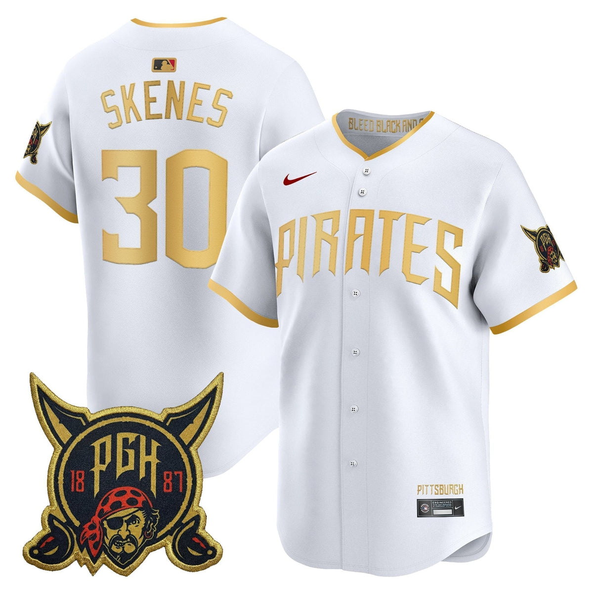 Men's Pittsburgh Pirates 2026 City Connect Vapor Premier Limited Jersey - All Stitched