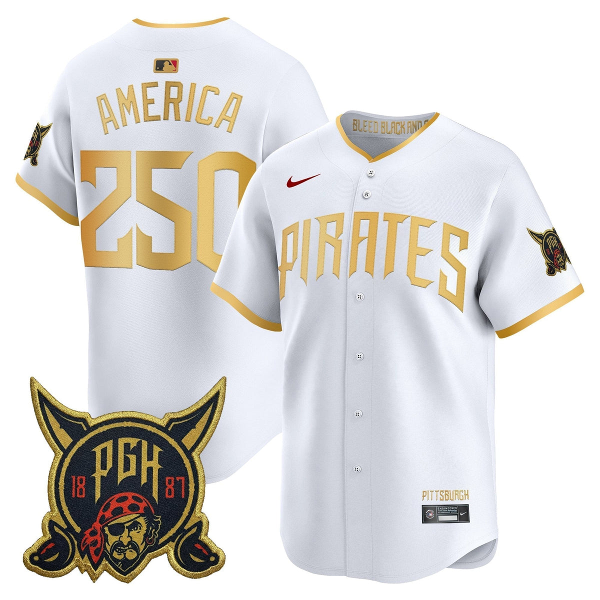 Men's Pittsburgh Pirates 2026 City Connect Vapor Premier Limited Jersey - All Stitched