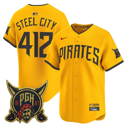 Men's Pittsburgh Pirates 2026 City Connect Vapor Premier Limited Jersey - All Stitched