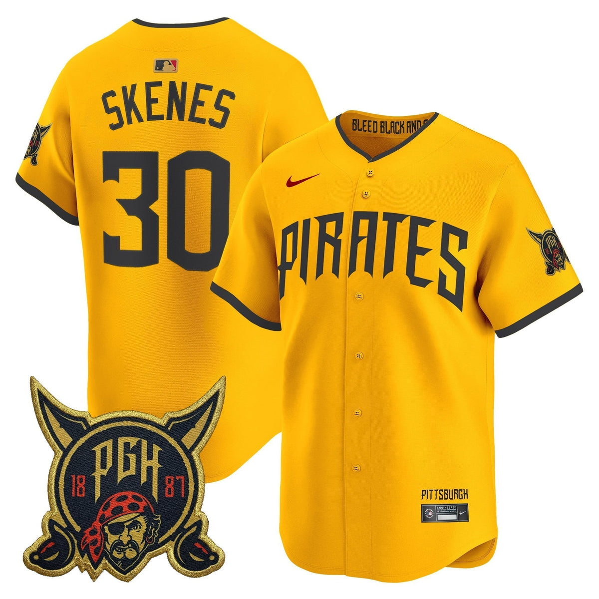 Men's Pittsburgh Pirates 2026 City Connect Vapor Premier Limited Jersey - All Stitched