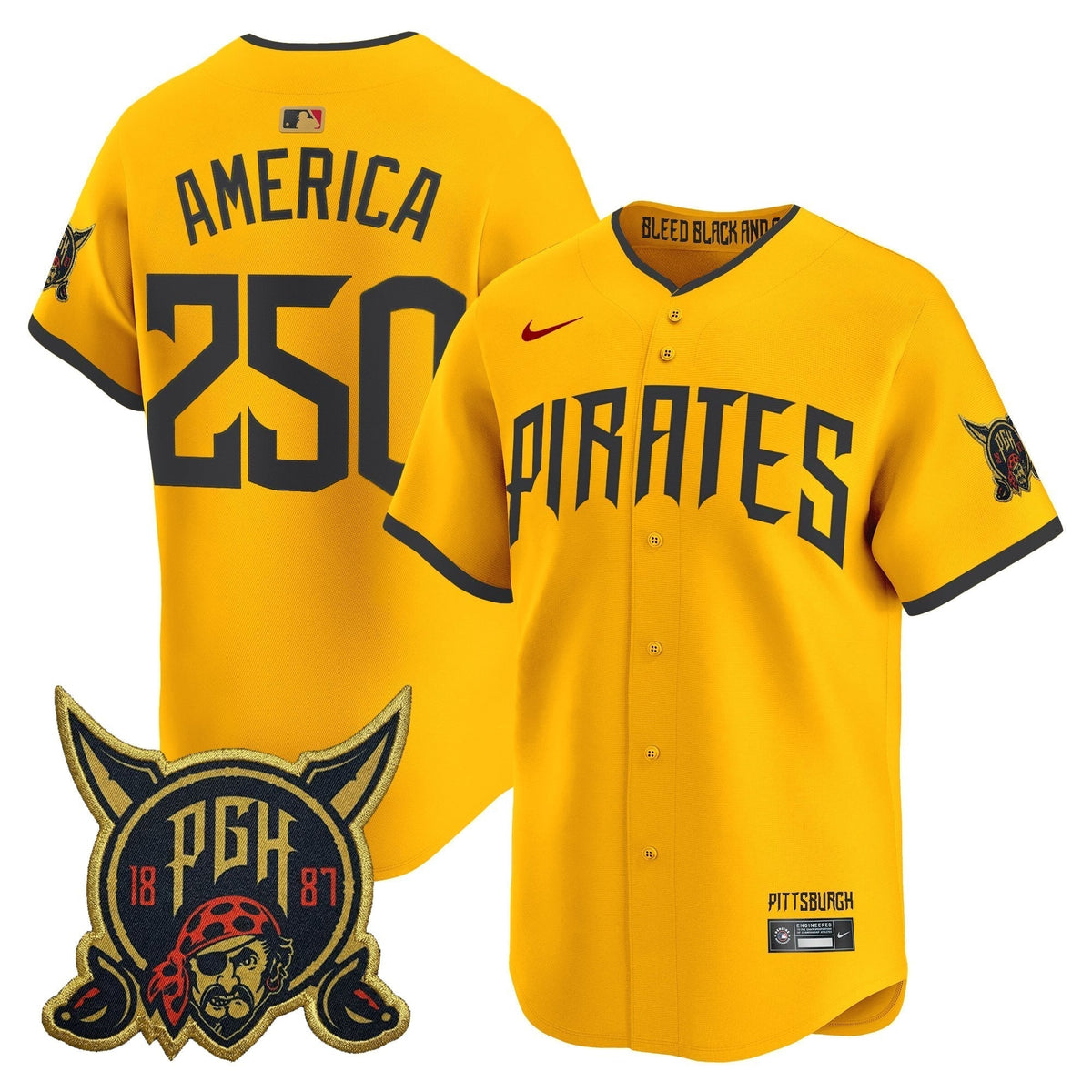 Men's Pittsburgh Pirates 2026 City Connect Vapor Premier Limited Jersey - All Stitched