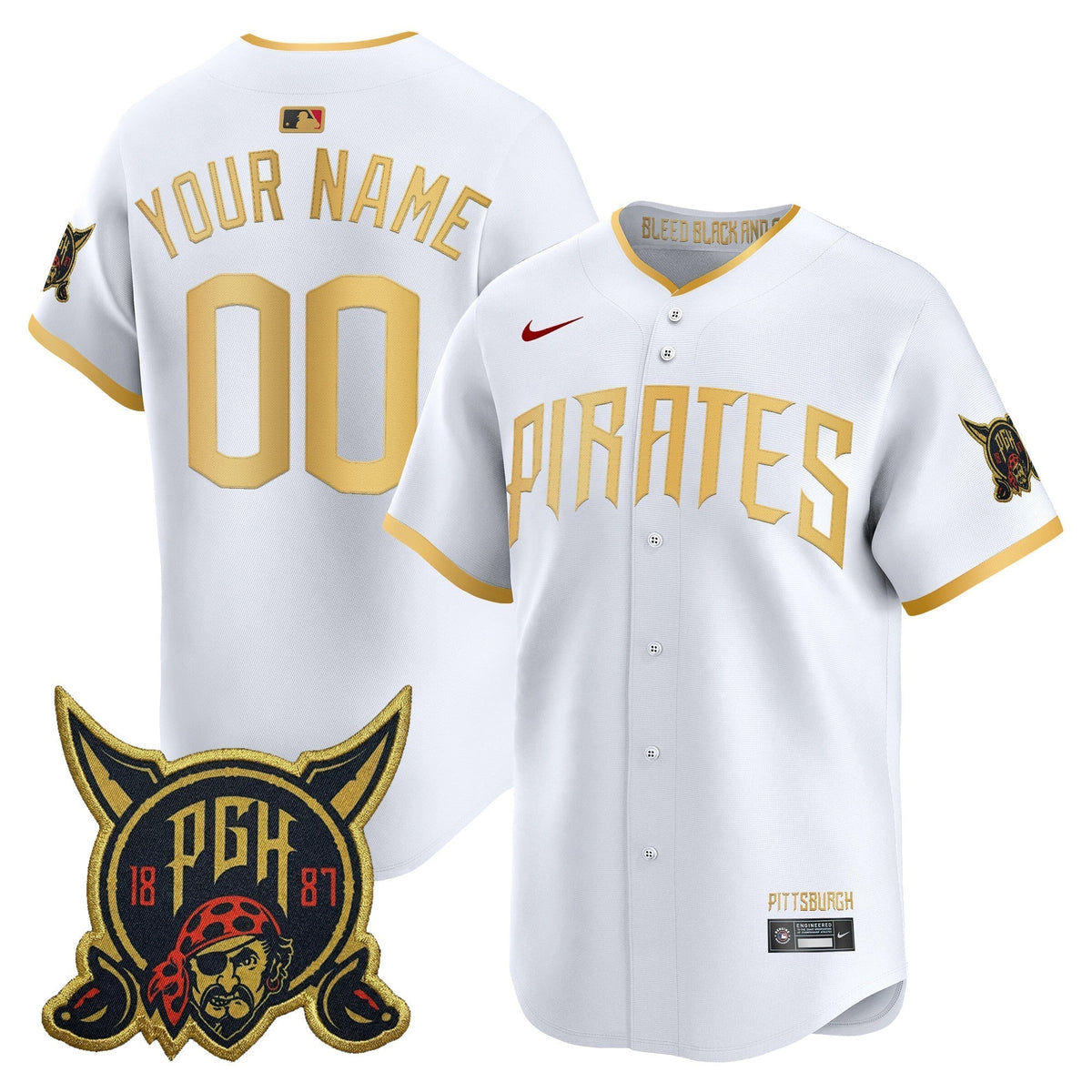 Pittsburgh Pirates 2026 City Connect Vapor Premier Limited Custom Jersey - All Stitched
