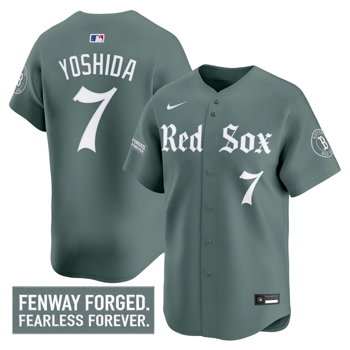 Men's Boston Red Sox 'Gothic Edition' Vapor Premier Limited Jersey - All Stitched