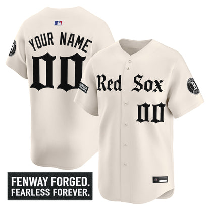 Boston Red Sox 'Gothic Edition' Vapor Premier Limited Custom Jersey - All Stitched