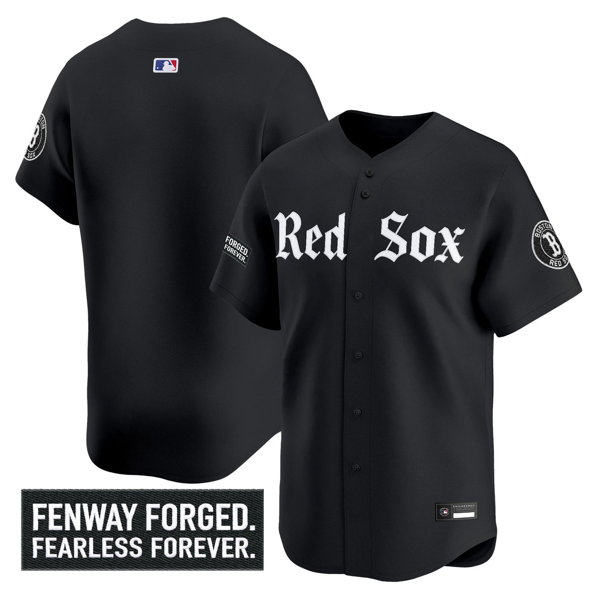 Men's Boston Red Sox 'Gothic Edition' Vapor Premier Limited Jersey - All Stitched