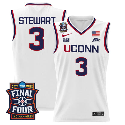 Men's UConn Huskies 2026 Final Four Patch Basketball Jersey - All Stitched