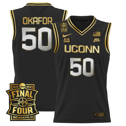 Men's UConn Huskies 2026 Final Four Patch Basketball Jersey - All Stitched