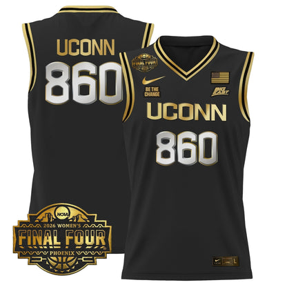 Men's Size - UConn Huskies 2026 Women's Tournament Final Four Basketball Jersey - All Stitched