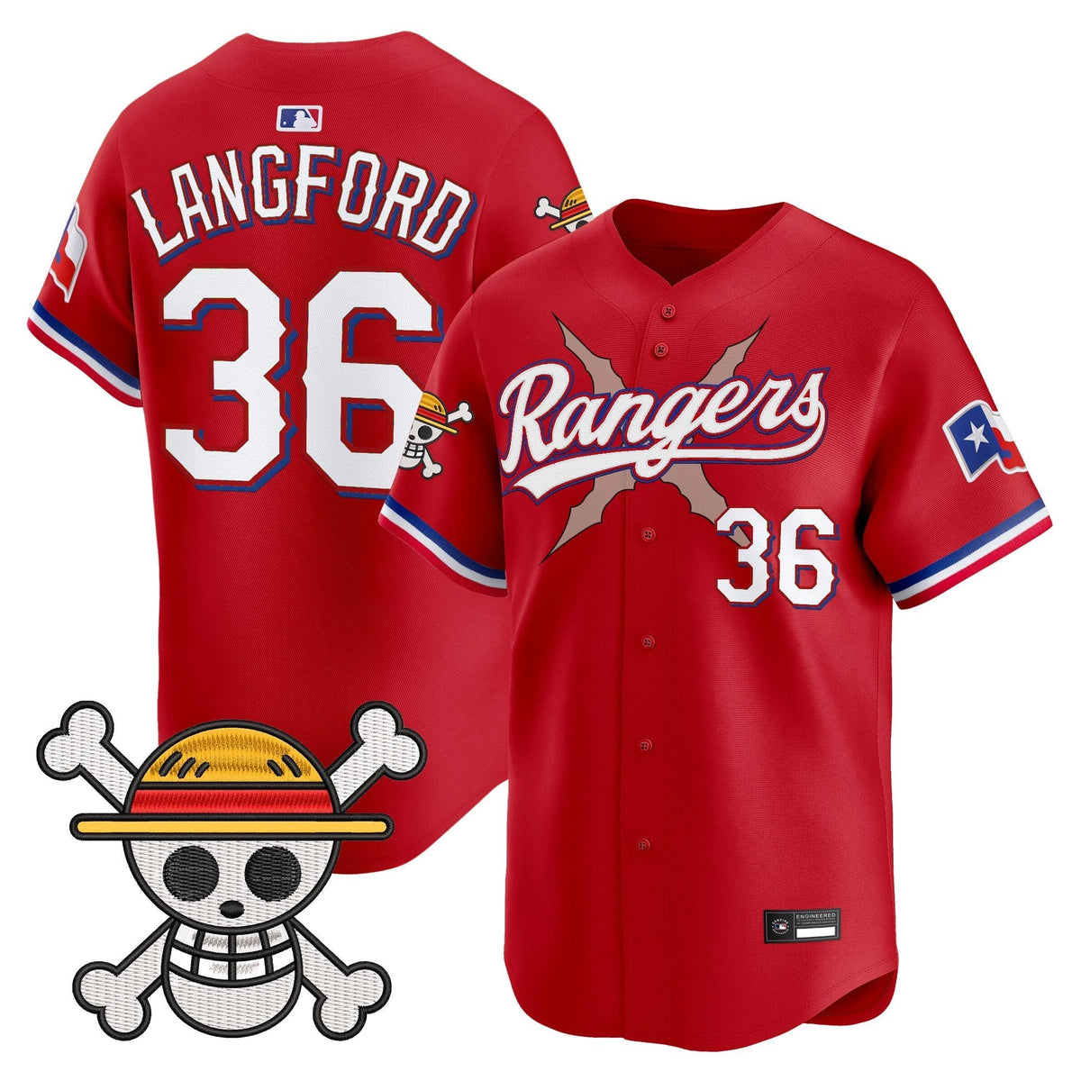 Texas Rangers x OP Vapor Premier Limited Jersey - Stitched