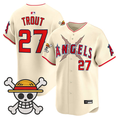 Men's Los Angeles Angels x OP Vapor Premier Limited Jersey - Stitched