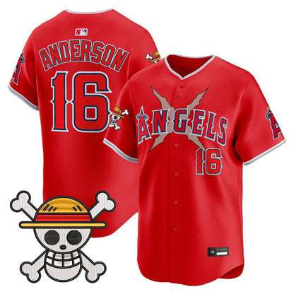 Men's Los Angeles Angels x OP Vapor Premier Limited Jersey - Stitched