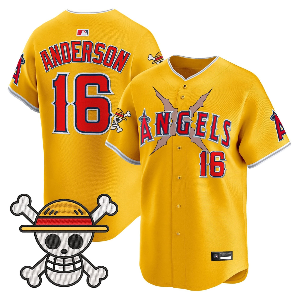 Men's Los Angeles Angels x OP Vapor Premier Limited Jersey - Stitched
