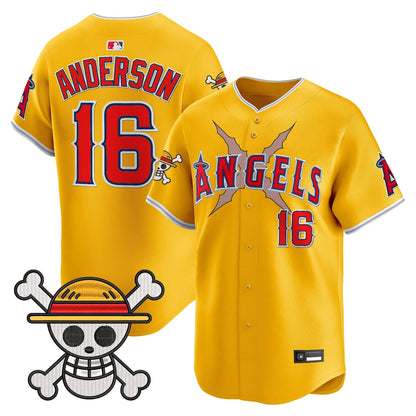 Men's Los Angeles Angels x OP Vapor Premier Limited Jersey - Stitched