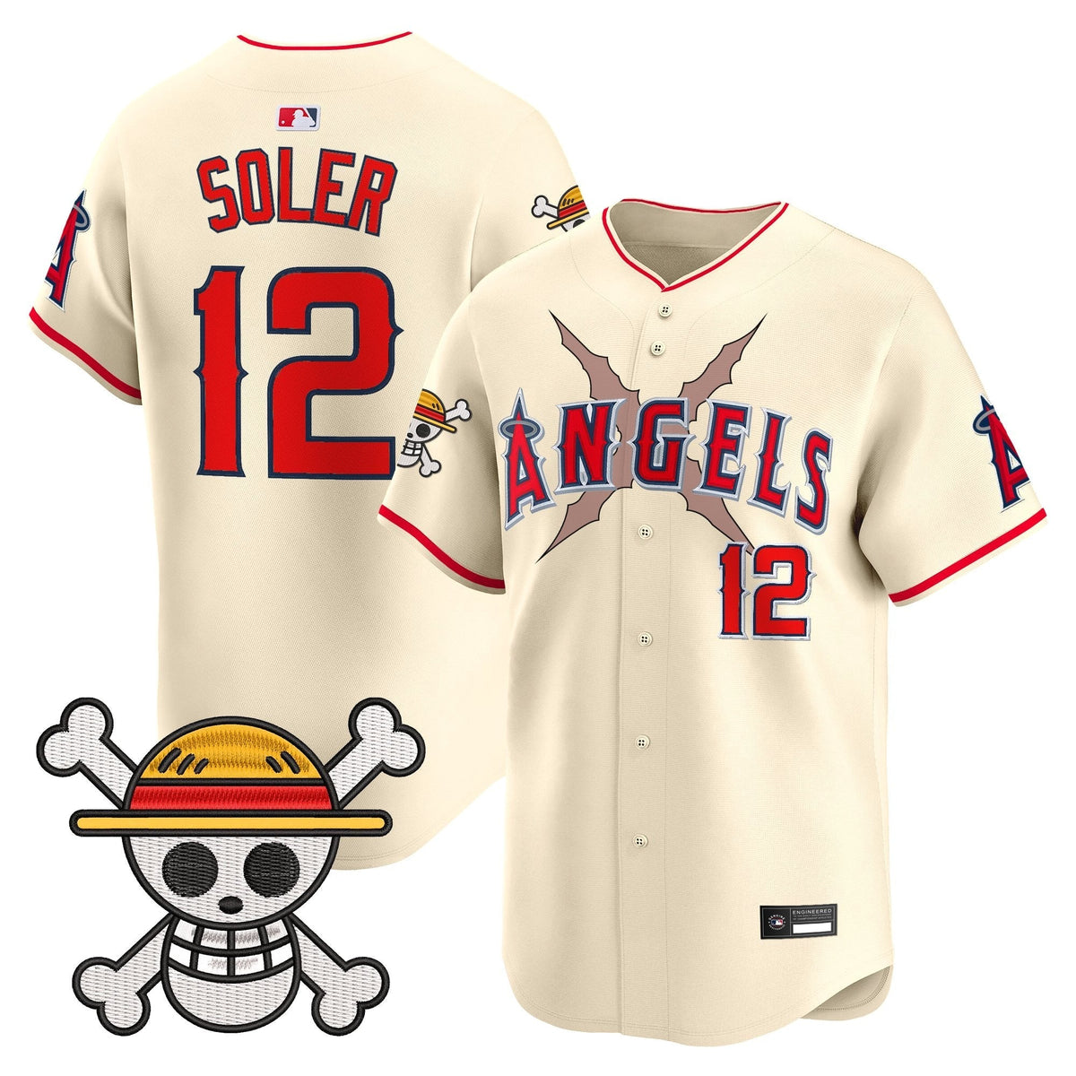 Men's Los Angeles Angels x OP Vapor Premier Limited Jersey - Stitched