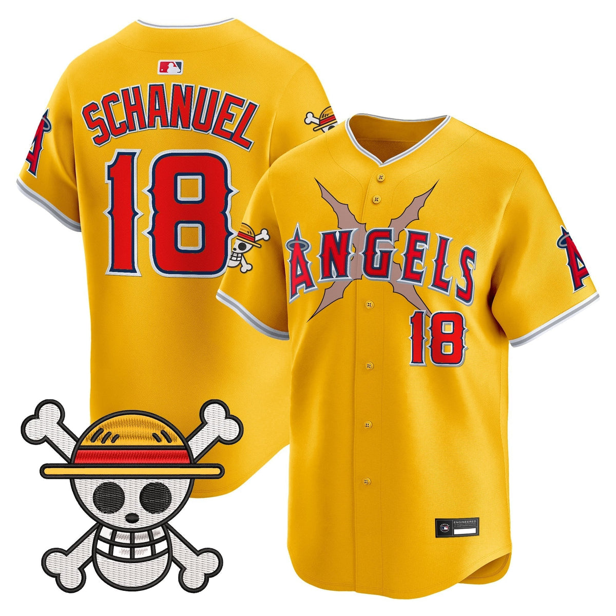 Men's Los Angeles Angels x OP Vapor Premier Limited Jersey - Stitched