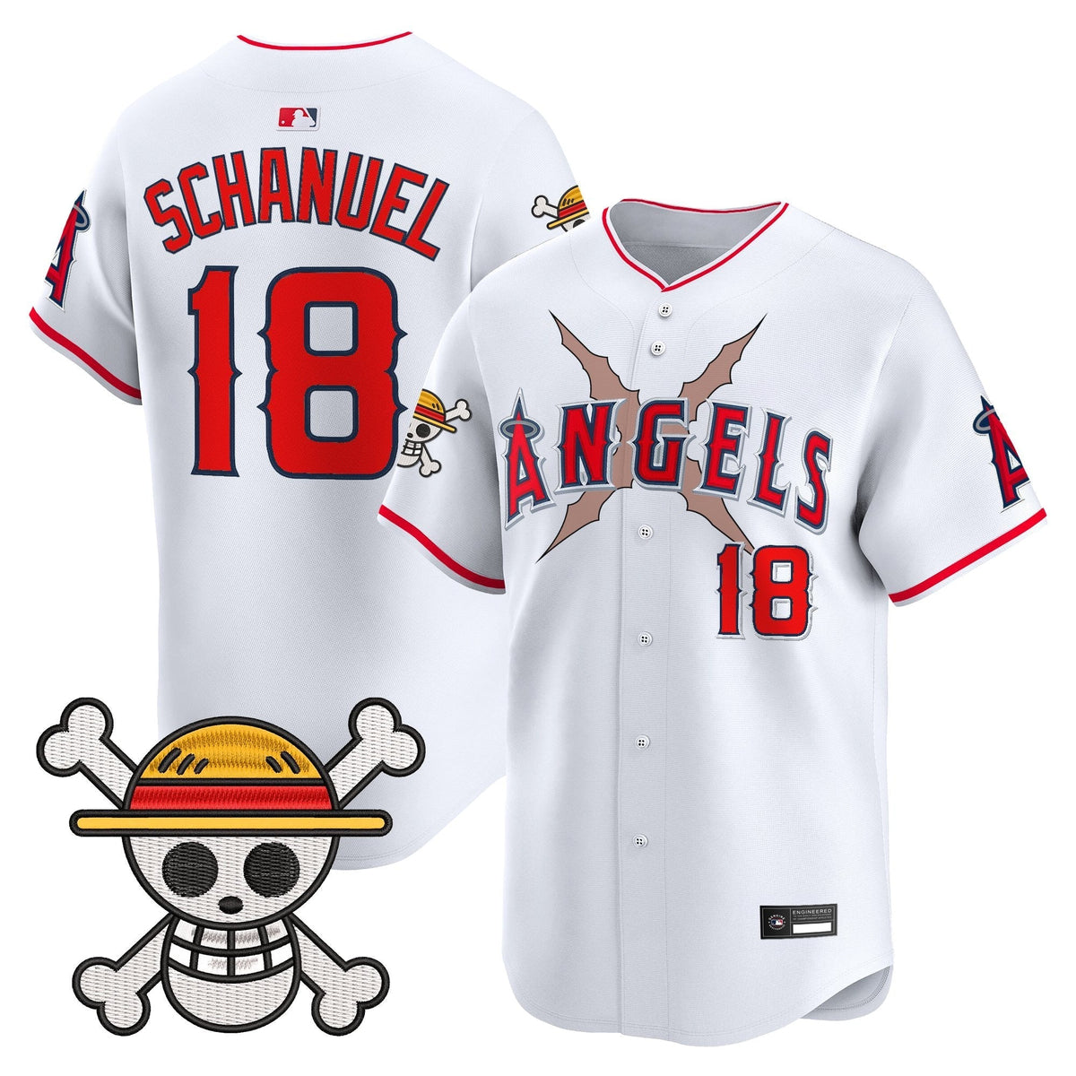 Men's Los Angeles Angels x OP Vapor Premier Limited Jersey - Stitched