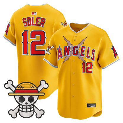 Men's Los Angeles Angels x OP Vapor Premier Limited Jersey - Stitched