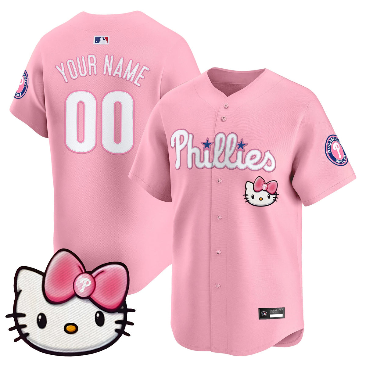 Philadelphia Phillies Hello Kitty Vapor Premier Limited Custom Jersey – All Stitched