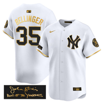 New York Yankees John Sterling "The Voice of the Yankees" Tribute Patch Vapor Premier Limited Jersey - Stitched