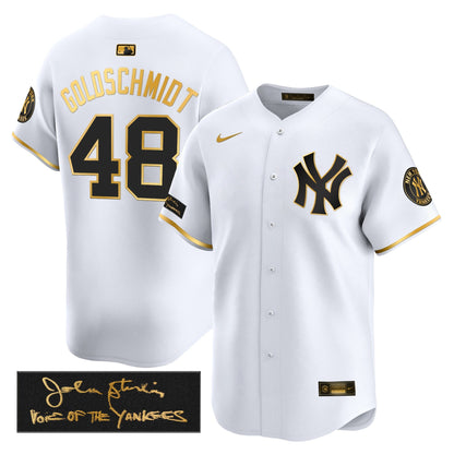 New York Yankees John Sterling "The Voice of the Yankees" Tribute Patch Vapor Premier Limited Jersey - Stitched