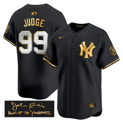 New York Yankees John Sterling "The Voice of the Yankees" Tribute Patch Vapor Premier Limited Jersey - Stitched