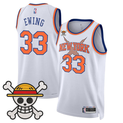 New York Knicks x One Piece Swingman Jersey- Stitched